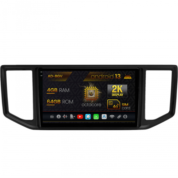 Navigatie Volkswagen Crafter (2017+), Android 13, V-Octacore 4GB RAM + 64GB ROM, 10.36 Inch - AD-BGV10004+AD-BGRKIT056