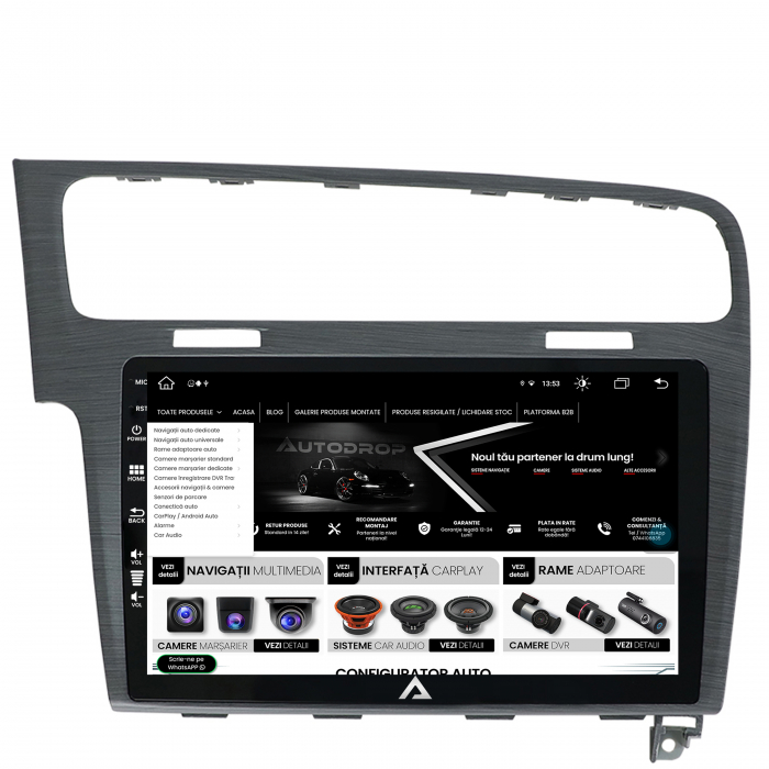 Navigatie Android 13 Volkswagen Golf 7 8GB | AutoDrop.ro [4]