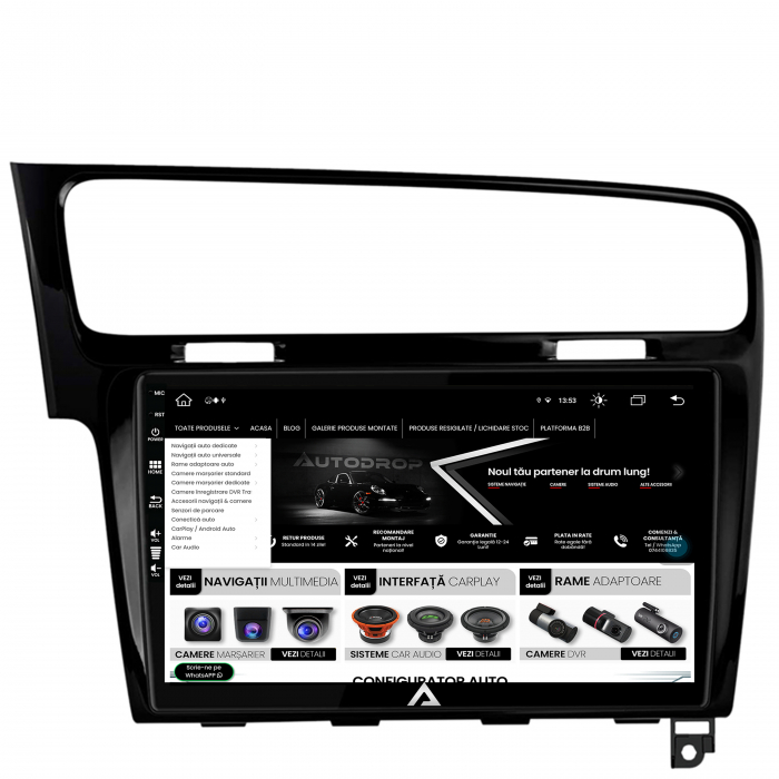 Navigatie Android 13 Volkswagen Golf 7 8GB | AutoDrop.ro [4]