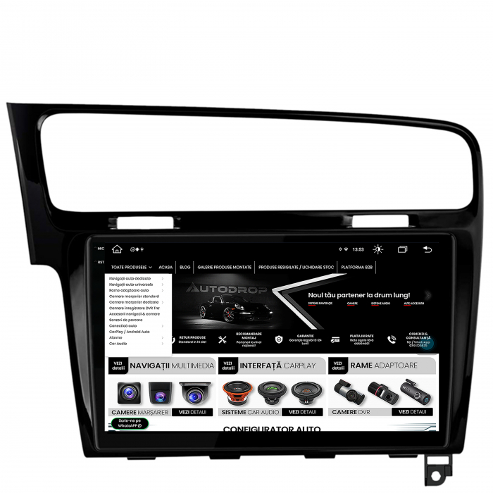 Navigatie Android 13 8GB RAM VW Golf 7 B | AutoDrop.ro [13]