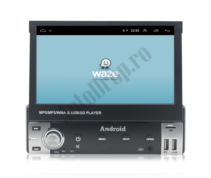 Navigatie Android 1DIN cu Ecran Retractabil | AutoDrop.ro [10]