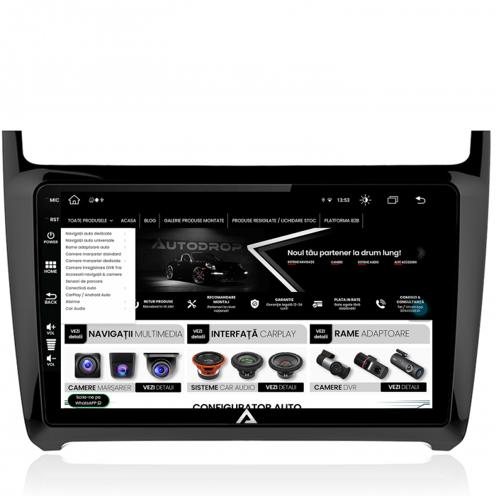 Navigatie Android 13 Volkswagen Polo 8+256GB | AutoDrop.ro [5]