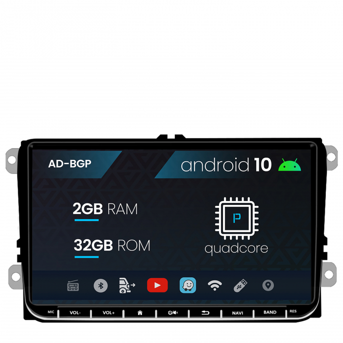 Navigatie VW, Seat, Skoda, Android 10, AD-BGPW9MTK2GB [2]