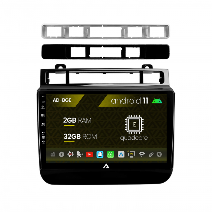 Navigatie Volkswagen Touareg (2010-2018), Android 11, E-Quadcore 2GB RAM + 32GB ROM, 9 Inch - AD-BGE9002+AD-BGRKIT051