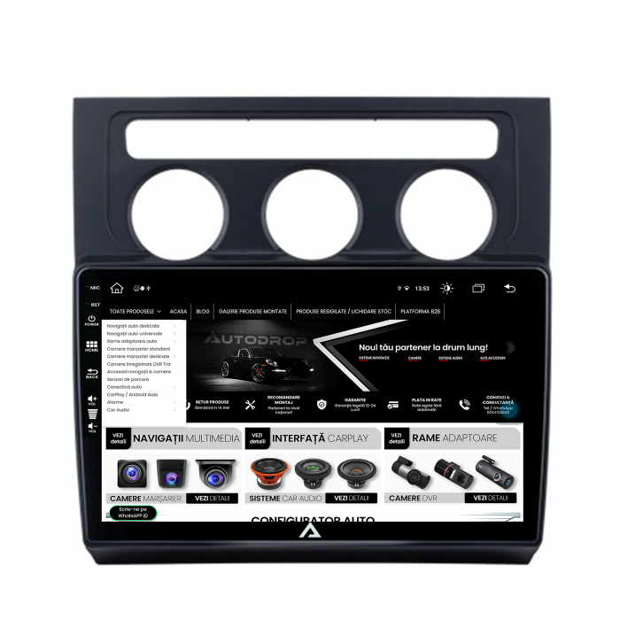 Navigatie Android 13 Volkswagen Touran 8GB | AutoDrop.ro [4]