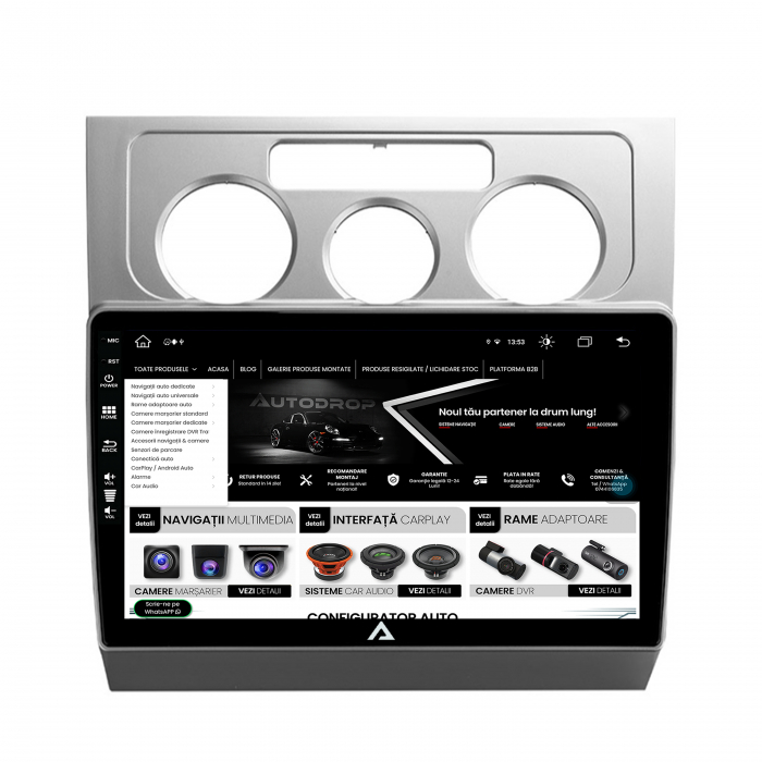 Navigatie Android 13 Volkswagen Touran 8GB | AutoDrop.ro [4]