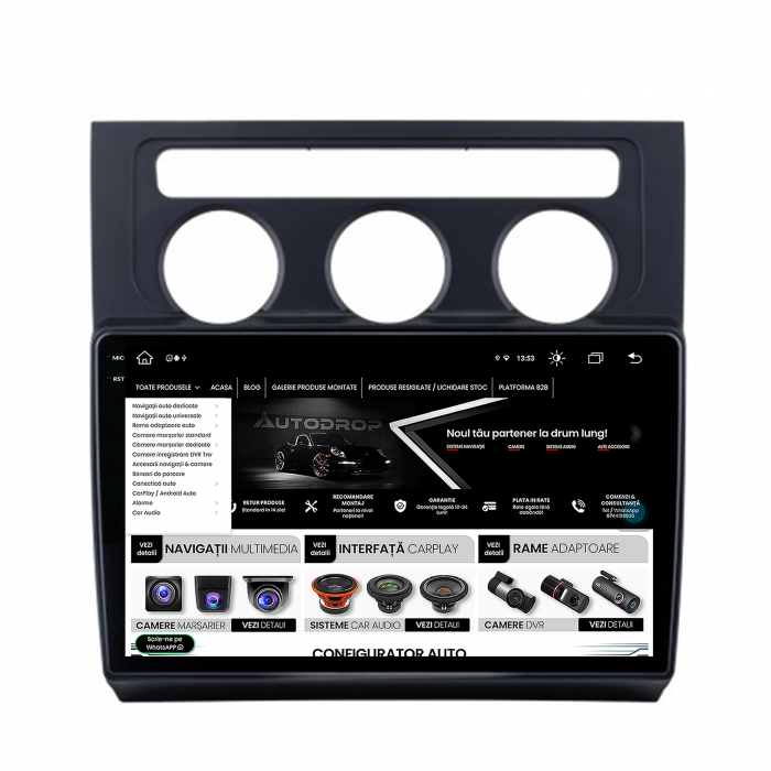 Navigatie Android 13 Volkswagen Touran 4GB | AutoDrop.ro [12]