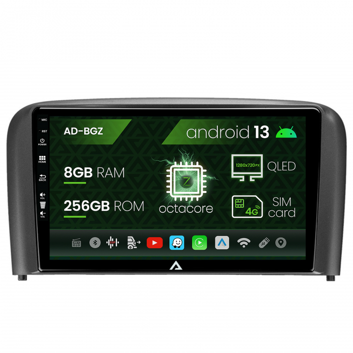 Navigatie volvo s80 (1998-2004), android 13, z-octacore 8gb ram + 256gb rom, 9 inch - ad-bgz9008+ad-bgrkit404