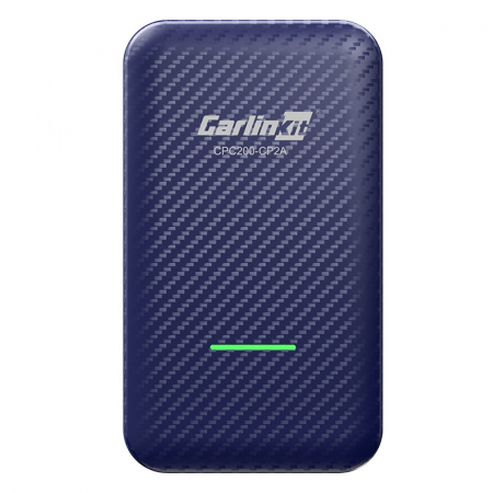 Adaptor pentru CarPlay si Android Auto wireless CarlinKit 4.0 CP2A  Albastru, WiFi 5G, Bluetooth, Conectare automata [0]