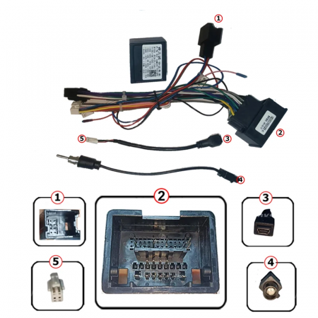 Cablaj multimedia Cablaj adaptor Autodrop Chevrolet Cruze (2014+) Navigații multimedia Android [1]