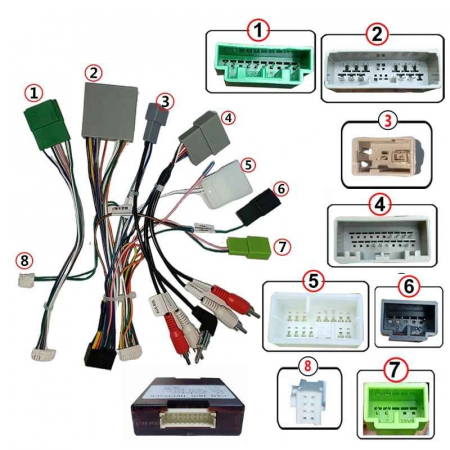 Cablaj multimedia Cablaj adaptor Autodrop Honda Civic (2006-2011) Navigații multimedia Android [1]