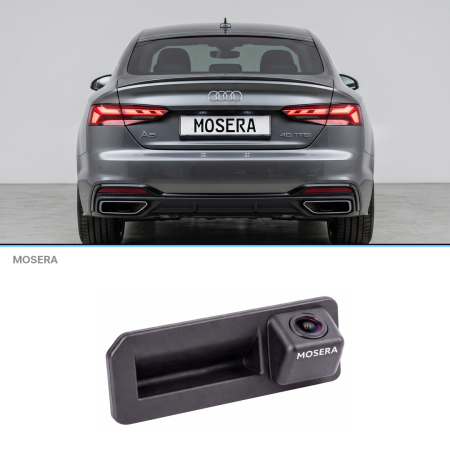 Camere Audi - Cameră marșarier Audi A5 F5 2018+ în mâner AHD 1080P/NTSC MOSERA