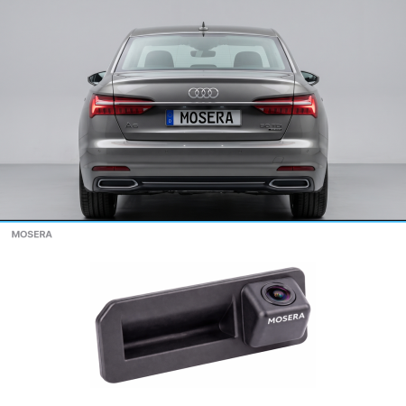 Camere Audi - Cameră marșarier Audi A6 C8 2019+ în mâner AHD 1080P/NTSC MOSERA