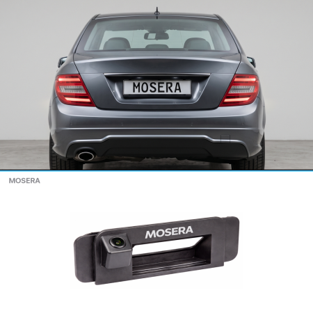 Camere Mercedes Benz - Cameră marșarier Mercedes-Benz Clasa C 2013+ în mâner AHD 1080P/NTSC MOSERA