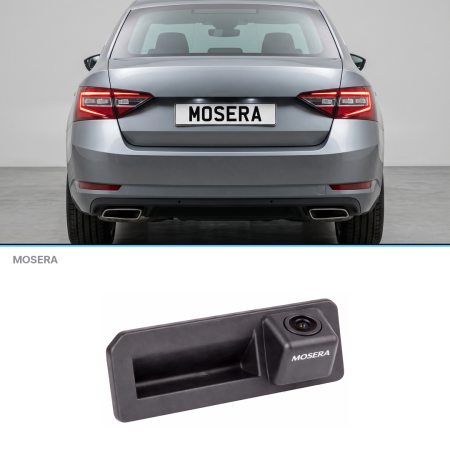 Camere Skoda - Cameră marșarier Skoda Superb 2013+ în mâner AHD 1080P/NTSC MOSERA