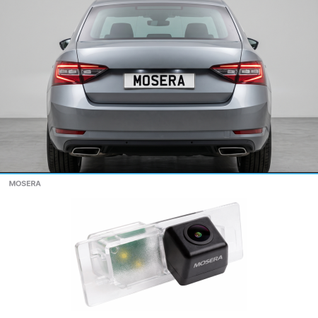 Camere Skoda - Cameră marșarier Skoda Superb 3 versiune cu LED 2015+ AHD 1080P/NTSC MOSERA