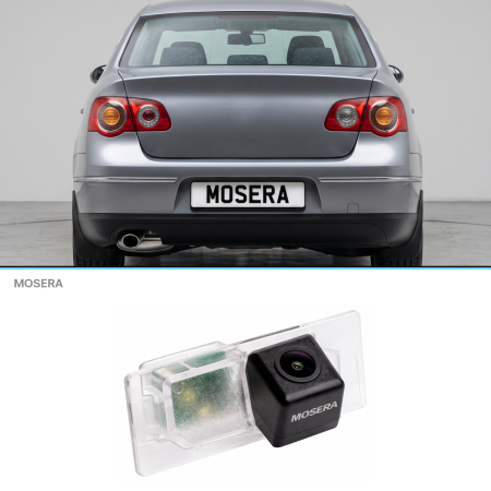 Camere Volkswagen - Cameră marșarier Volkswagen Passat B6 Sedan versiune cu LED 2005-2011 AHD 1080P/NTSC MOSERA
