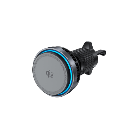 Suport Auto Magnetic pentru telefon cu Incarcare Wireless, MOSERA™ – Prindere Puternica, Indicator Luminos, Ventilator pentru Racire [2]