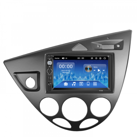 Navigații auto dedicate - [KIT] MP5 Player pentru Ford Focus MK1, Gray, WinCE, Bluetooth, USB, CardSD, Camera Marsarier, Auxiliar, Mirrorlink, Touchscreen, - AD-BGP7010B+AD-BGRFR0292DIN