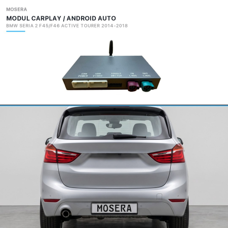 CarPlay / Android Auto - Wireless CarPlay & Android Auto module BMW Seria 2 F45/F46 Active/Gran Tourer 2016-2018 EVO | MOSERA