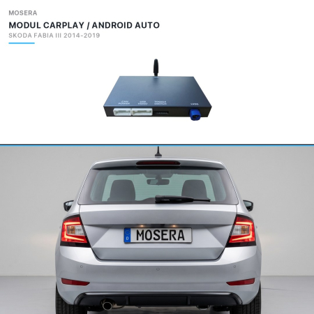 CarPlay / Android Auto - Modul CarPlay wireless & Android Auto Skoda Fabia III 2014-2019 MIB | MOSERA