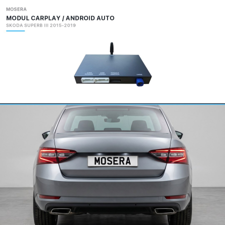 CarPlay / Android Auto - Modul CarPlay wireless & Android Auto Skoda Superb III 2015-2019 MIB2 | MOSERA