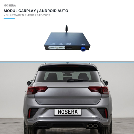CarPlay / Android Auto Volkswagen - Modul CarPlay wireless & Android Auto Volkswagen T-Roc 2017-2019 MIB2 | MOSERA