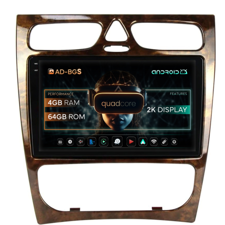 C Class W203 2000-2004 - Navigatie Carplay Benz C Class (W203) (2002-2004), 4GB | AutoDrop.ro
