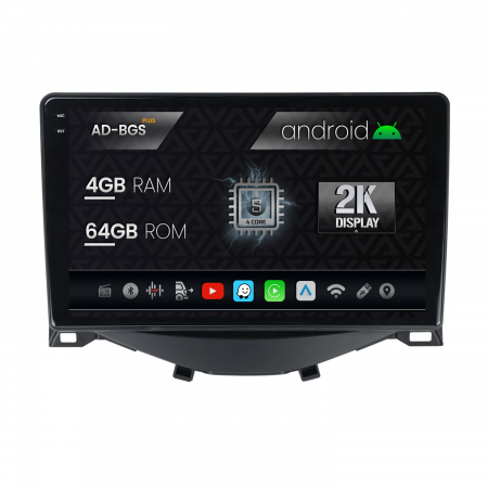 108 (2014-2020) - Navigatie Carplay Citroen C1 / Peugeot 108 / Toyota AYGO (2014-2022) 4GB | AutoDrop.ro