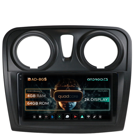 Logan 2012-2020 - Navigatie Carplay Android OS Dacia 9" 4GB | AutoDrop.ro