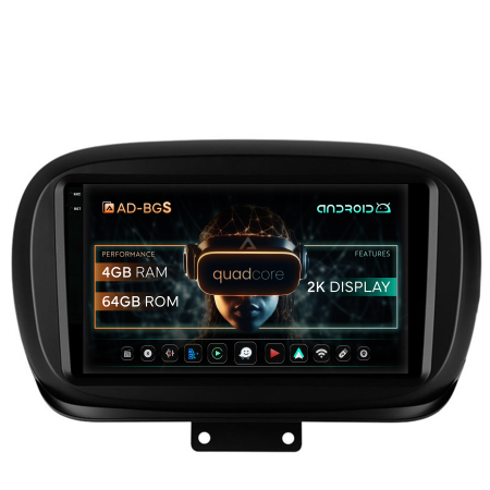 500X 2014 - >> - Navigatie Carplay Fiat 500X 2014-2020 4GB | AutoDrop.ro