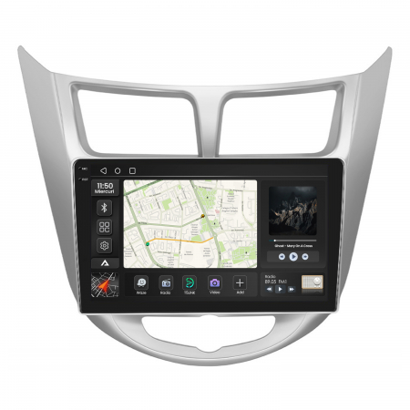 Carplay Android Hyundai Accent (2011-2016) 2+34GB | AutoDrop.ro [1]