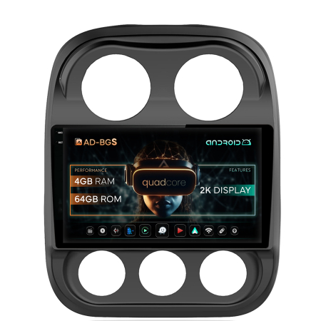 Compass 2010-2016 - Navigatie Carplay Jeep Compass 2009+ 4GB | AutoDrop.ro
