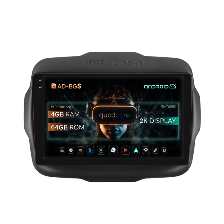 Renegade 2014-2018 - Navigatie Carplay Jeep Renegade 2014-2018 4GB | AutoDrop.ro