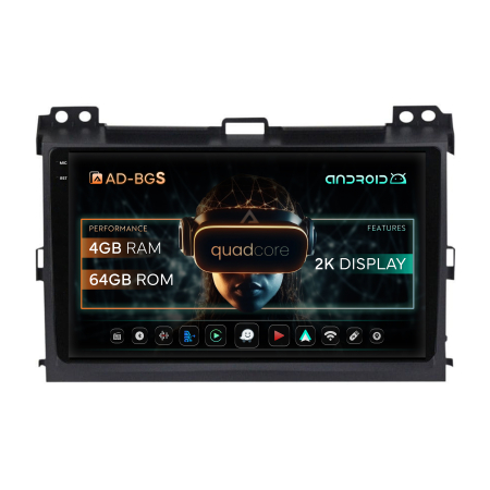 Land Cruiser Prado J120 2002-2009 - Carplay Android OS Land Prado 4GB | AutoDrop.ro