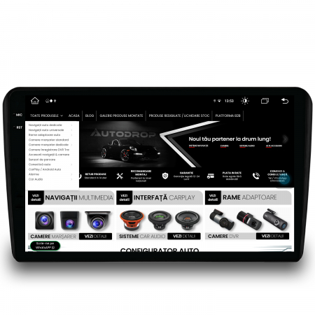 Navigatie 2K Android 13 Audi A3/ S3/ RS3 4GB | AutoDrop.ro [4]