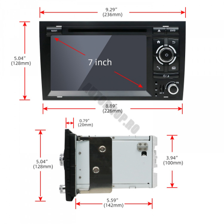 Navigatie Android Audi A4 7 Inch AD-BGB | AutoDrop.ro [21]