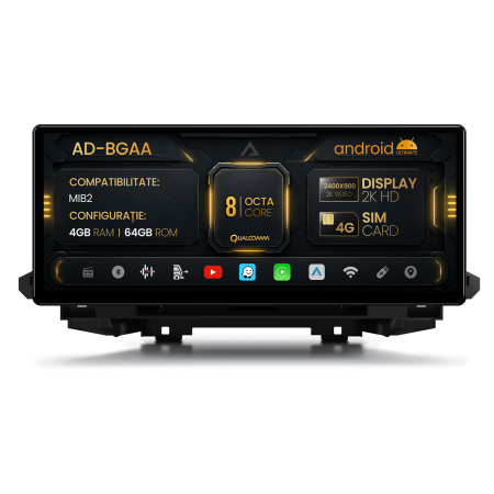 Audi Q5 FY 2017-2020 fejegység - Audi Q5 / SQ5 FY (2017-2020), MIB2 Android fejegység, AA-Octacore, 4GB RAM + 64GB ROM, 12.3 hüvelyk - AD-BGAA1217Q5L464