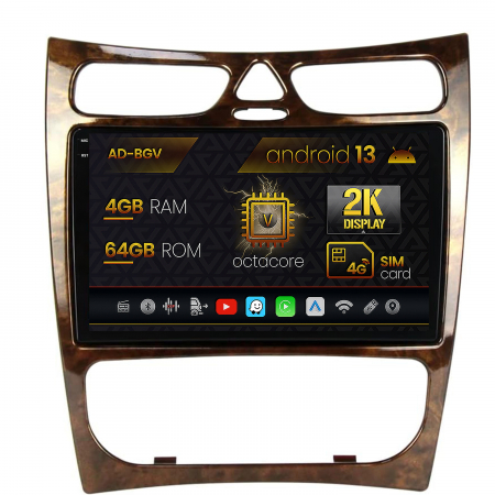 CLK 2002-2009 - Navigatie Android 2K Mercedes Benz CLK W209 (2000-2005), 4+64GB | AutoDrop.ro
