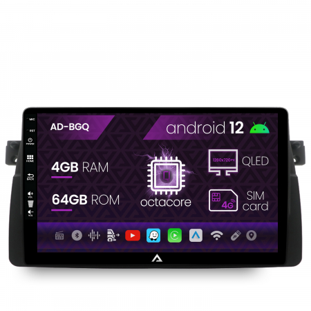 Navigatie Android 12 BMW E46 QLED | AutoDrop.ro [0]