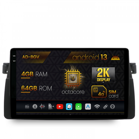 Seria 3 E46 1998-2005 - Navigatie 2K Android 13 BMW E46 4+64GB | AutoDrop.ro