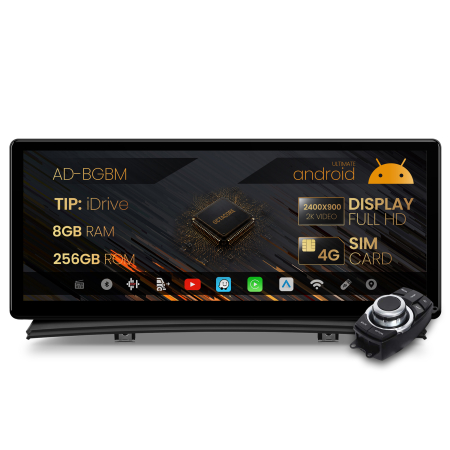 Navigatie BMW X3 E83 (2004-2009), Varianta iDrive, Android 13, BM-Octacore / 8GB RAM + 256GB ROM, 12.3" Inch - AD-BGBM12008+AD-BGRKITBM003