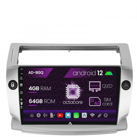 Navigatie Android 12 Citroen C4 QLED | AutoDrop.ro [0]