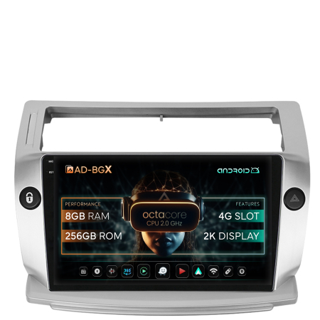 C4 2004-2010 - Navigatie 2K Android 13 Citroen C4 8GB RAM | AutoDrop.ro