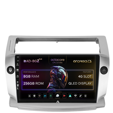 C4 2004-2010 - Navigatie Android 13 Citroen C4 8GB RAM | AutoDrop.ro