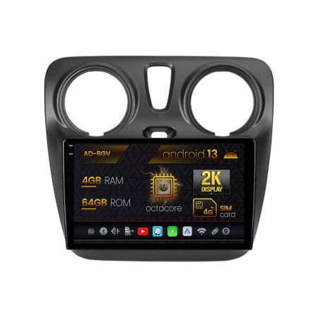 Dokker 2012-2022 - Navigatie Android 13 2K Dacia Dokker 4+64GB | AutoDrop.ro