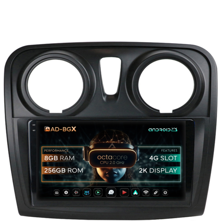 Logan 2012-2020 - Navigatie Android 13 2K Dacia 9" 8+256GB | AutoDrop.ro