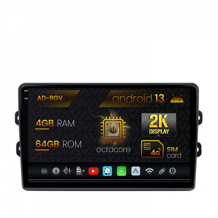 Logan 2012-2020 - Navigatie Android 13 DACIA 4+64GB OCTACORE | AutoDrop.ro