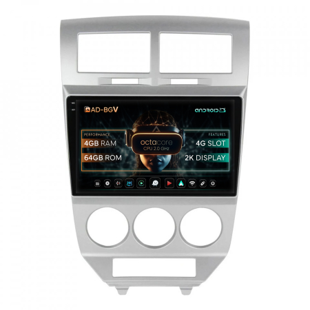 Caliber 2006-2010 - Navigatie 2K Android Dodge Caliber 4+64GB | AutoDrop.ro