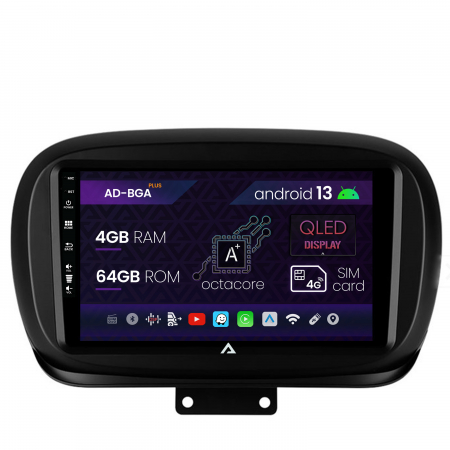 Navigații auto dedicate - Navigatie Android Fiat 500X 2014-2020 4GB | AutoDrop.ro